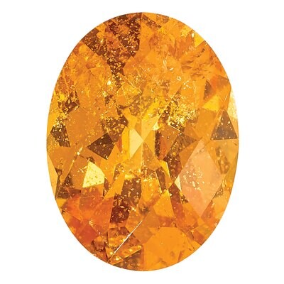 Spessartite Garnet 8X6mm Oval Checkerboard AAA Quality Gemstone GS-0806-OVX-AAA, MPN: GS-0806-OVX-A…