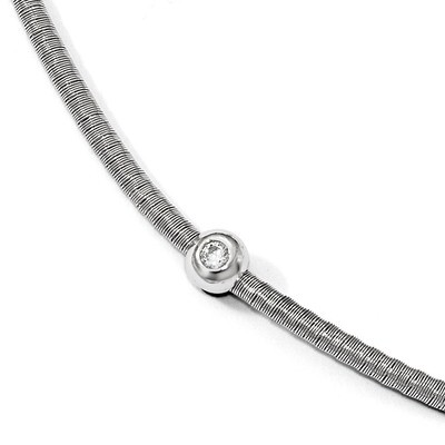 Leslie&#39;s CZ Necklace 16 Inch Sterling Silver Polished HB-QLF809-16, MPN: QLF809-16, 191101879555
