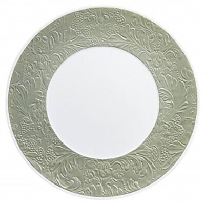 Raynaud Italian Renaissance Flat Plate With Engraved Rim Celadon 0812-46-113027, MPN: 0812-46-11302…
