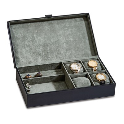 Black Leather Jewelry Box GM18723, MPN: GM18723, 47105565706
