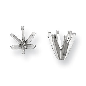 Round 6-Prong High .50ct. Setting 14k White WG140-9, MPN: WG140-9,