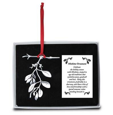 Mistletoe Ornament with Faux Pearls and Ribbon Gift Boxed with Card GM21223, MPN: GM21223, 78552508…