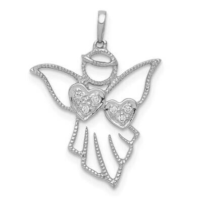 Angel Pendant 14k White Gold Diamond PM5145-003-WA, MPN: PM5145-003-WA, 883957711157