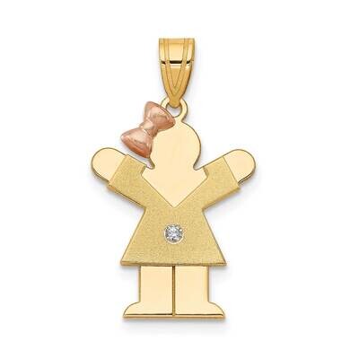 VS Diamond Kid Pendant 14k Two-tone Gold XK197VS, MPN: XK197VS, 883957116037