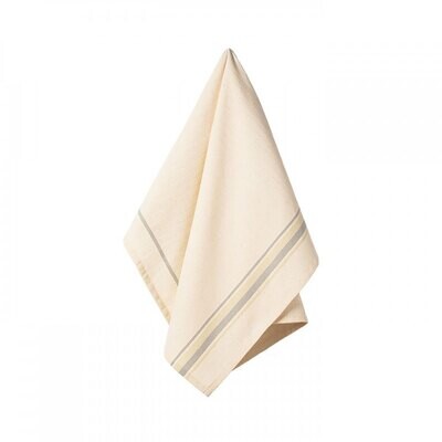 Casafina Kitchen Towels French Stripe Set of 3 Kitchen Towels Cotton CFT0066-FSGY, MPN: CFT0066-FSG…