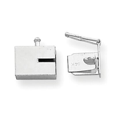 Replacement Tongue for Box Clasp 14k White Gold WG1832X, MPN: WG1832X,