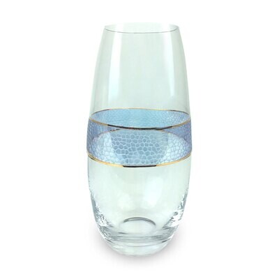 Michael Wainwright Panthera Indigo Glass Vase 35PA65, MPN: 35PA65, 810027201379