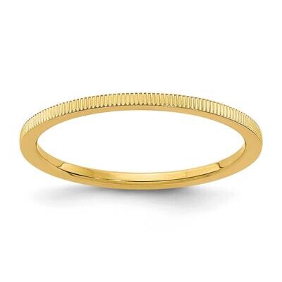 1.2mm Line Pattern Stackable Band 14k Gold STK21-120Y, MPN: STK21-120Y, 191101669521