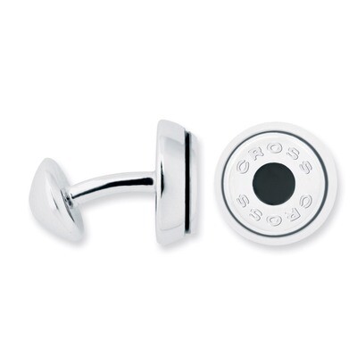 Conical Collection Rhodium and Enamel Cuff Links GP9157