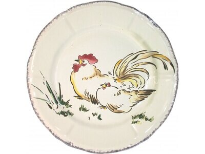 Gien Grands Oiseaux Dessert Plate Coq Nagasaki 0113CD0626, MPN: 0113CD0626, 840769072098
