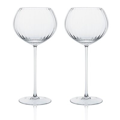 Caskata Quinn Optic Red Wine Glasses Set of 2 Clear GL-ORWIN-000, MPN: GL-ORWIN-000, 817325012232