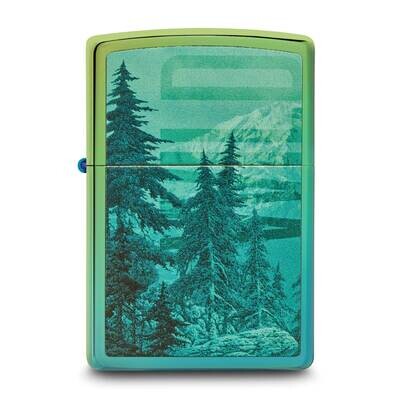 Zippo High Polished Teal Wild Mountain Lighter GM25833, MPN: GM25833, 191693199932
