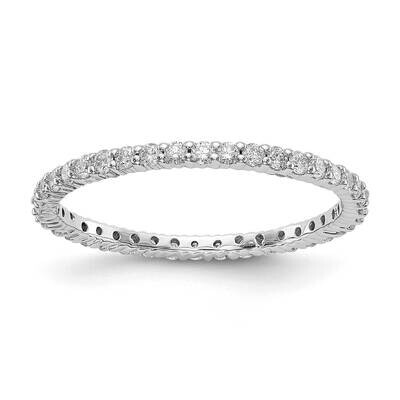 SI1/SI2 G H I Shared Prong Eternity Band 14k White Gold Lab Grown Diamond ET0001-050-45WLG, MPN: ET…