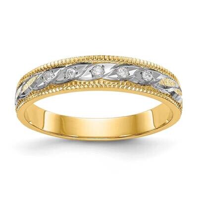 Trio Ladies Wedding Band 14k Tri Gold AA Quality  X8281AA-L, MPN: X8281AA-L, 886774121765