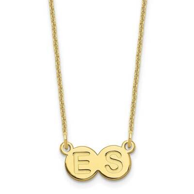 2 Letter Bubble Necklace 10k Gold 10XNA1324Y, MPN: 10XNA1324Y, 196904158609