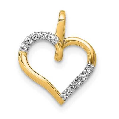 Heart Pendant 14k Gold Diamond PM4867-005-YA, MPN: PM4867-005-YA, 883957512228