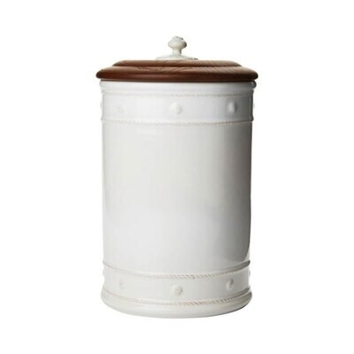 Juliska Berry &amp; Thread Whitewash 13 Inch Canister with Wooden Lid JA110/W, MPN: JA110/W, 8152610220…