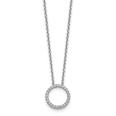 Circle Pendant 14k White Gold Diamond PM1002-025-WAA, MPN: PM1002-025-WA, 883957465074