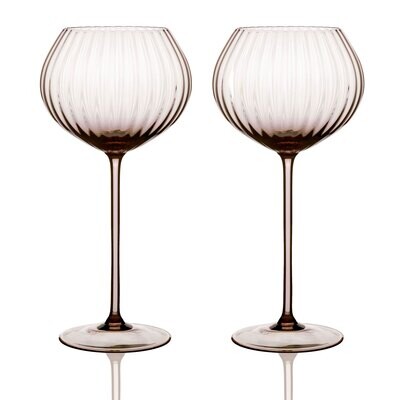 Caskata Quinn Optic Red Wine Glasses Set of 2 Mocha GL-ORWIN-600, MPN: GL-ORWIN-600, 817325017794