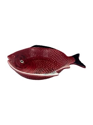 Bordallo Pinheiro Pinheiro Fish Soup Plate Decorated Red 65001572, MPN: 65001572, 5600876078728
