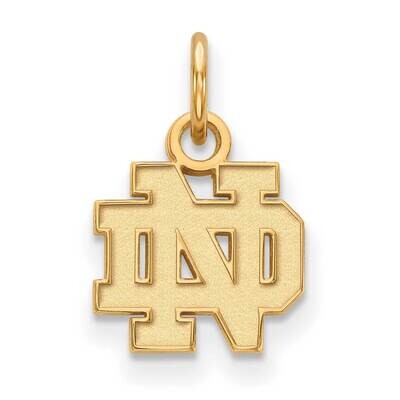 University of Notre Dame Extra-Small Pendant 14k Yellow Gold 4Y001UND, MPN: 4Y001UND, 191101129599