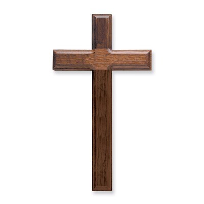 11 Walnut Beveled Wood Cross GP5492, MPN: GP5492, 827225175173