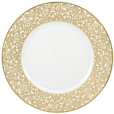 Raynaud Salamanque Gold Or Salad Cake Plate 0466-17-101019, MPN: 0466-17-101019, 3660006632055