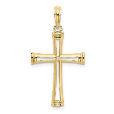 Cut-Out Cross 10k Gold Polished 10K8421, MPN: 10K8421,