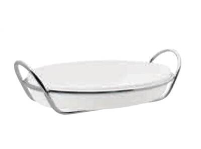 Ercuis Latitude Oval Gratin Dish Without Cover 16.125 x 10.25 Inch Silver Plated F542493-13, MPN: F…