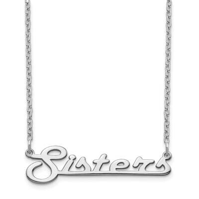 Underlined Nameplate Necklace 10k White Gold 10XNA944W, MPN: 10XNA944W, 191101990854