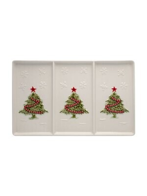 Bordallo Pinheiro Pinheiro Christmas  Tray Divisions Clear Decorated 65016311, MPN: 65016311, 56008…