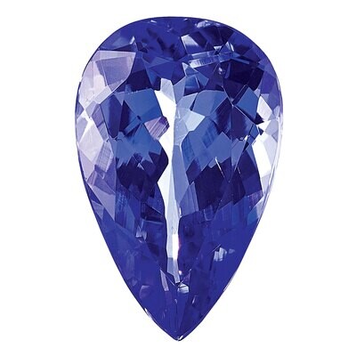 Tanzanite 8X5mm Pear AA Quality Gemstone TZ-0805-PSF-AA, MPN: TZ-0805-PSF-AA,