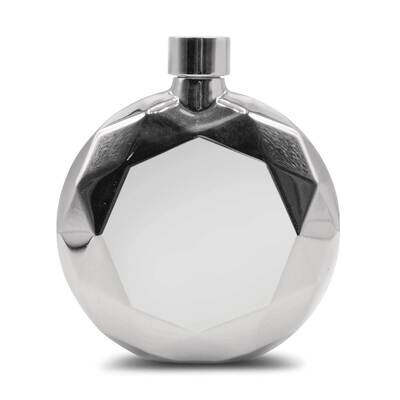 Silver-tone Prism Resin Coated 5 oz. Flask GM22686, MPN: GM22686, 788089155155