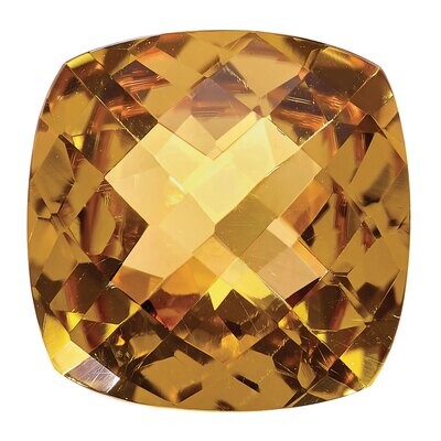 Whiskey Quartz 14X10mm Cushion Checkerboard AA Quality Gemstone WQ-1410-CUX-AA, MPN: WQ-1410-CUX-AA,