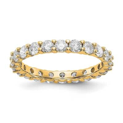 SI1/SI2 G H I Shared Prong Eternity Band 14k Yellow Gold Lab Grown Diamond ET0001-200-8YLG, MPN: ET…