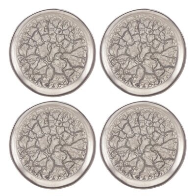 Michael Wainwright Tempio Luna Platinum Canape Plates Set Of Four, MPN: 866409, 878686019179ÿ