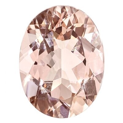 Morganite 10X8mm Oval AA Quality Gemstone MG-1008-OVF-AA, MPN: MG-1008-OVF-AA,