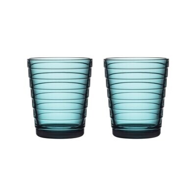 iittala Aino Aalto Tumbler Set of 2 7.75 oz. Sea Blue, MPN: 1027321, 6411923664905