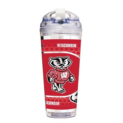 NCAA University of Wisconsin 24 oz Double Wall Acrylic Tumbler GC6819, MPN: GC6819,