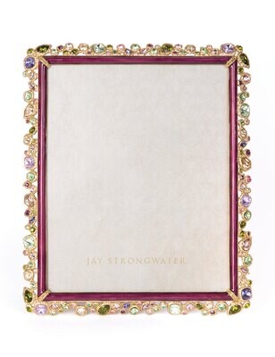 Jay Strongwater Theo Bejeweled 8 x 10 Inch Picture Frame Bouquet SPF5843-289, MPN: SPF5843-289,