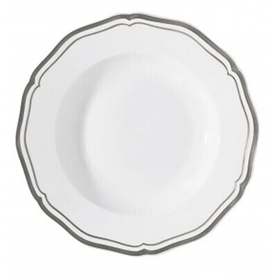 Raynaud Polka Platine French Rim Soup Plate 0636-01-250023, MPN: 0636-01-250023, 3660006693100