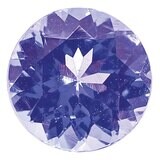 Tanzanite 2.75mm Round A Quality Gemstone TZ-0275-RDF-A, MPN: TZ-0275-RDF-A,