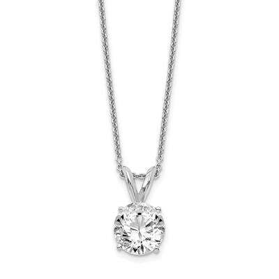1.00Ct. Round Certified Lab Grown Diamond Si1/Si2, G H I, Solitaire P 14k White Gold PM4396-100C-WL…