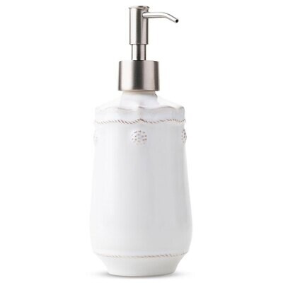 Juliska Berry &amp; Thread Whitewash Soap Lotion Hand Sanitizer Dispenser JAV04/W, MPN: JAV04/W, 810034…
