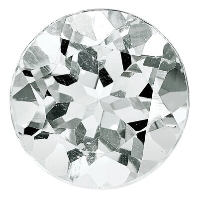 White Topaz 6mm Round AA Quality Gemstone WT-0600-RDF-AA, MPN: WT-0600-RDF-AA,