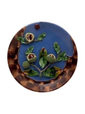 Bordallo Pinheiro Pinheiro Arte Bordallo Pinheiro Large Plate with Chestnuts Decorated 65004101, MP…