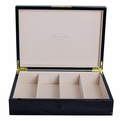 Addison Ross Black Glasses Box8 x 11 Inch Lacquer BX1400G, MPN: BX1400G, UPC/EAN: 5024043191506