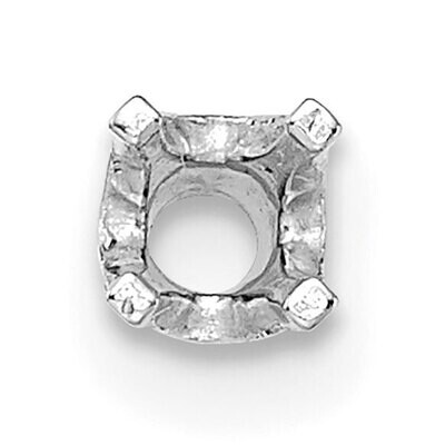 Round 4-Prong High Base .02ct. Setting 14k White Gold WG109, MPN: WG109,