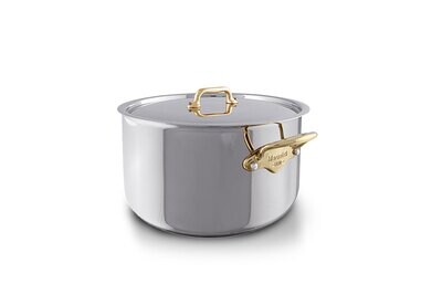 Mauviel M&#39;COOK B Stewpan With Lid 9.4 Inch 353125