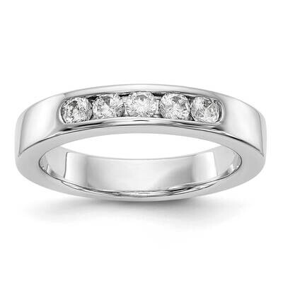Diamond Vs/Si, D E F, 5-Stone Channel Band 14k White Gold True Origin Lab Grown RM3276B-040-WLD, MP…